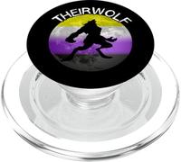 Nonbinary Wolf LGBT Genderqueer Nonbinary Pride Non BInary PopSockets PopGrip for MagSafe