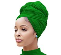 Nonbongoy Head Wraps for Black Women 71"x32" Long Soft Jersey Hijab Turban