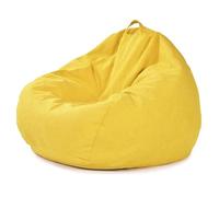 NONCHI Bean Bag Chair Cover for Adults/Teens (No Filler), Lazy Sofa Soft Bean Bags Chair Bed Cover Lazy Sofa - Multiple Sizes And Colors, for Organizing Plush Toys Or Textile,Yellow,XL