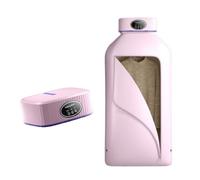 NONCHI Portable Clothes Dryer, 600W Portable Electric Foldable Dryer Machine for Apartments, Dorm, Travel, RV, Time Setting Function&Led Light, with Dryer Bag,Pink