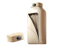 NONCHI Portable Clothes Dryer, 600W Portable Electric Foldable Dryer Machine for Apartments, Dorm, Travel, RV, Time Setting Function&Led Light, with Dryer Bag,Beige