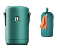 NONCHI Portable Clothes Dryer, Foldable Electric Travel Cloths Dryer with Dryer Bag, Mini Clothes Dryer for Travel, Apartment, RV, Dorm - PTC Heating Body & Two Heating Mode,Green