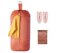 NONCHI Portable Clothes Dryer, Foldable Electric Travel Cloths Dryer with Dryer Bag, Mini Clothes Dryer for Travel, Apartment, RV, Dorm - PTC Heating Body & Two Heating Mode,Orange