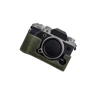 NONCHI Vintage Protective Leather Camera Half Case, Bag for Fujifilm XT5 Digital Camera Bottom Opening Version,Green