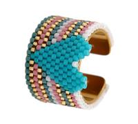 Nonconformist Sequined Hoop Heart Molded Plan Old Beads Rustless Permanent Everyday Jewelry Nonconformist Heart Hoop