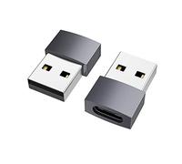 nonda USB C to USB Adapter (2 Pack), USB-C Female to USB Male, USB Type C Female to USB OTG Adapter for MacBook Pro 2015/2013, MacBook Air 2017/2015, Laptops, Wall Chargers, Power Banks, Grey