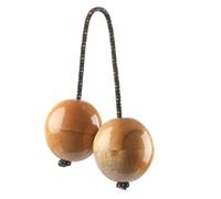 NONDK 1 Pack Wooden Kashaka Shaker Adjustable Length African Shakers African Asalato Shaker Rhythmic Balls B