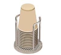 NONDK 1 PCS Paper Cup Dispenser Cup Holder Party Cup Dispenser Mouthwash Rinsing Cup Storage Holder 11.5x13cmB