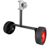 NONDK 1 Piece Backpack Weeder Handheld Support Frame Portable Support Wheel Lawn Mower Auxiliary Wheel Black