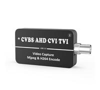 NONDK 1 Piece LCC261 1080P CVBS to USB Video Capture Card Aluminum Alloy 264 and MJPEG Two Streamer Encoder AHD CVI TVI to USB UVC Capture