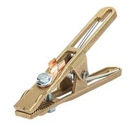 NONDK 1 Piece TIG Welding Machine Brass Grounding Clamp (260A) Gold Easy to Replace