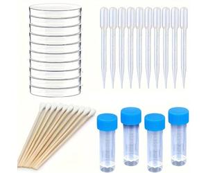 NONDK 1 Set Scientific Research Laboratory,Microbial Colony Observation Experiment,Disposable Petri Dishes (Agar Not Included)