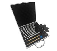NONDK 10 PCS Tuning Fork Set, Tuning Forks for Healing Chakra Sound Therapy Keep Body Silver