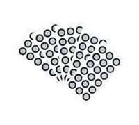 NONDK 100Pcs 3D Scanner Markers 12mm for 3D Scanner, 3D Tracking Dots Reference Point Markers, Diffuse Reflection Markers