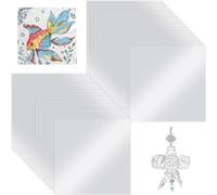 NONDK 100pcs Silver Aluminum Foil Sheets Heavy Duty Board Embossing Foil Sheets for Painting Engraving Art Craft Projects