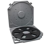 NONDK 10inch 6-Hole Empty Takeup Reel with Empty Take Up Reels Storage Box Portable Protection Case for 10 Inch Sound Tapes A