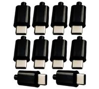 NONDK 10Pcs 12V PD/QC Decoy Board Fast Charge Module with Shell PD 2 3.0 DC Trigger USB Type-C Male QC4 Charge Connector Black Easy Install Easy to Use