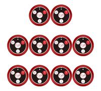 NONDK 10PCS Call Button Wireless Pager Waiter Calling System for Restaurant Hookah Bar Cafe Bar Customer Service Red