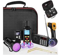 NONDK 11 Pcs Equipment Kit Includes UV Flashlight 2 LED Light Up Cat Balls, Ghost Radio, Radiation Detector, Voice Recorder Etc