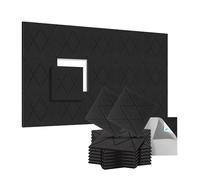 NONDK 12 Pack Acoustic Foam Panels Soundproof Wall Panels Self Adhesive Soundproof Wall Panels 12x12x0.4Inch, for Walls Home, Office C