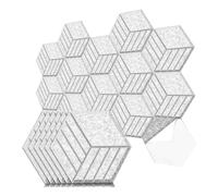 NONDK 12 Pack Self Adhesive Acoustic Panels 14 X 12 X 0.4Inch Soundproof Wall Panels C