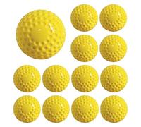 NONDK 12 Pcs Pitching Machine Softballs Dimpled Softballs 12-Inch Pitching Machine Softballs for Hitting and Fielding Practice