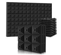 NONDK 12 Pieces Acoustic Foam Panel, Acoustic Insulation Foam Panel, Noise Reduction Mat, for Music Studio, Bedroom, Home, Etc, 5X30X30Cm