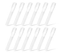 NONDK 12Pack 6/3 mm Empty Fillable Blank Paint Touch Up Pen Markers Round Tilted Head Paint Marker Pens for Art Painting Kit