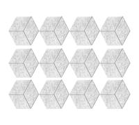 NONDK 12Pack Acoustic Panels with Self-Adhesive, 12x10.2x0.4Inch Sound Proof Foam Panels, Sound Absorbing Tile for Walls Gray