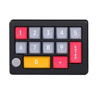 NONDK 13 Key Macro Programmable Keyboard Fully Hot Swappable Mechanical Switch 7 Color RGB Light Gaming Keyboard-Black