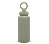 NONDK 1L ThermosCup Cellphone Magnetic Stand Double Stainless Steel Portable Handle Protect Insulation and Cold Water Bottle,K