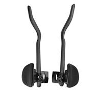 NONDK 1Pair 30° Bicycle Rest Handlebar Carbon Fiber Auxiliary Rest Handlebar for Flat Handle Bar Cycling Accessories 3K Matte