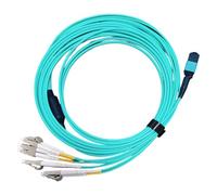 NONDK 1PCS 10G Multimode 8-Core MPO/PC to 8LC OM3 Fiber Extension Cable 5M Fiber Optic Patch Cord