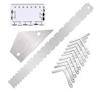 NONDK 1Set Guitar Luthier Measuring Tool Kit Guitar String Ruler Lower String Radius Gauge Guitar Repair Tools
