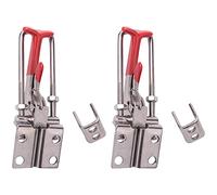 NONDK 2-Pack 2000Lbs Capacity Heavy Duty Adjustable U Bolt Self-Lock Toggle Clamp