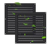NONDK 2 Pack Gable Vents Grille Gable Vents with Screen Mesh Boost Ventilation and Guard Against Moisture for Houses Wall Vent with Screen Vent Covers
