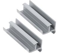 NONDK 2 Pack Shower Door Bottom Track Guide 1-3/8" X 3" Replacement for Sliding Glass Shower Doors for Sliding Glass Shower Doors Shower Door Hardware