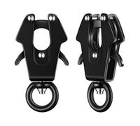 NONDK 2 Pcs Frog Clip 2 Pcs Heavy Duty Dog Leash Clips Dog Leash Clasp 360 Degree Swivel Clip Quick Release/Locking Frog Clip Dog Leash Buckle for Linking Pet Collar Replacement Clasp for Dog Leash