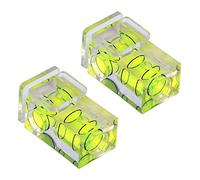 NONDK 2 PCS Hot Shoe Bubble Level Camera Two Spirit Level for Digital and Film Camera