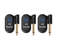 NONDK 2-to-1 A14 Electric Guitar Wireless Transmitter Wireless Transceiver Wireless Pickup Guitar Wireless