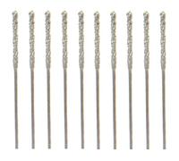 NONDK 20 Pieces 0.8mm Coated Tip Helicoidal Drill Bit for Glass Jewels Stone Tile