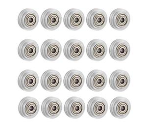 NONDK 20Pcs 3D Printer Clear Polycarbonate Wheel Plastic Pulley Linear Bearing for -10 S5 3 Pro Printer