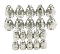 NONDK 20pcs Premium 100A P80 Plasma Cutting Electrodes Nozzles CNC Cutter P80 Plasma Torch Consumable Tips 1.7mm