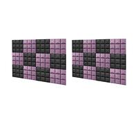 NONDK 24 Pieces Acoustic Foam Soundproof Acoustic Panels Foam Tiles with High Density Cancelling Foam for Recording Studio