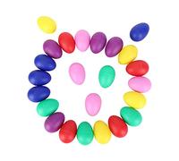 NONDK 24 Pieces Egg Shaker Set Easter Eggs Maracas Eggs Musical Eggs Plastic Eggs For Easter Party Favours Party Supplies Musical Toys, 6 Colors