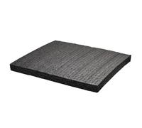 NONDK 2PCS 50x30X2cm Black Pick Apart Foam for Protective Tool Box and Hard Case Lining, Pre-Cut Packaging Inserts