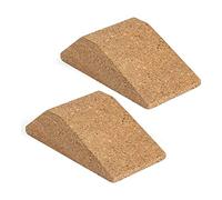 NONDK 2PCS Cork Squat Wedge Block Non Slip Squat Ramp,Squat Platform for Heel Elevated Squats and Calf Raises,Slant Board