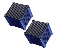 NONDK 2PCS Pure Cube Water Trough Filter with Activated Carbon and Filters Cotton for Horses, Ponds for Fish Tanks, Horse Troughs, Ponds