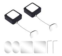 NONDK 2pcs Retractable Remote Control Tether Locks, 6.56ft Adjustable Security Leash Ideal for Home for Gaming Controllers