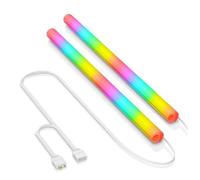 NONDK 2PCS Silicone Water Cooler Soft Tube ARGB Sleeve Tube 5V 3PIN Fluid Water Cooled Tube Computer Case Decor